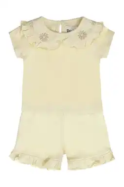 Wehkamp Dirkje T-shirt + korte broek beige aanbieding