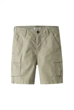 Wehkamp NAME IT KIDS straight cargo short beige aanbieding