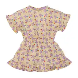 Wehkamp Z8 mini jurk Leya lichtgeel/lila aanbieding
