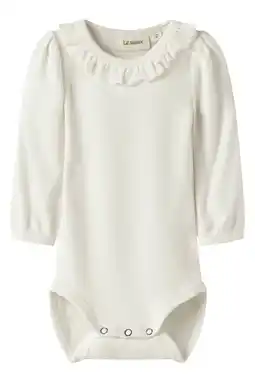 Wehkamp LIL' ATELIER BABY romper ecru met textuur aanbieding