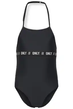 Wehkamp KIDS ONLY GIRL halterbadpak zwart aanbieding