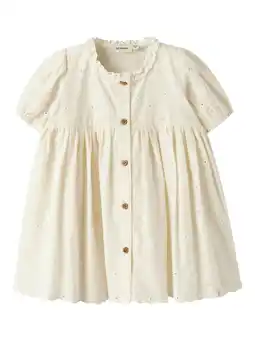 Wehkamp LIL' ATELIER MINI A-lijn jurk wit aanbieding