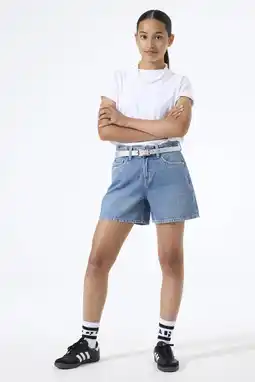 Wehkamp Garcia denim relaxed short medium blue denim aanbieding