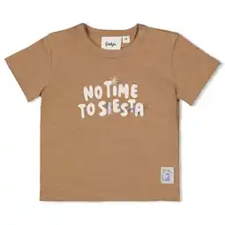 Wehkamp Feetje T-shirt Sssiesta camel aanbieding