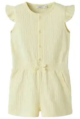 Wehkamp NAME IT MINI playsuit lichtgeel aanbieding