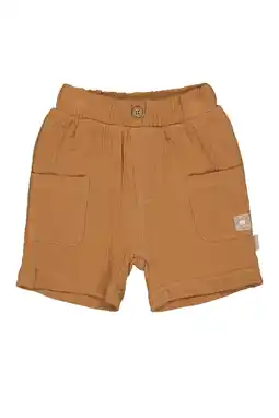 Wehkamp BESS regularwaist casual short bruin met textuur aanbieding