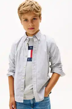 Wehkamp Tommy Hilfiger overhemd blauw aanbieding