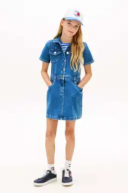 Wehkamp Tommy Hilfiger spijkerjurk medium blue denim aanbieding