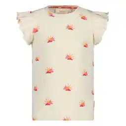 Wehkamp Jubel T-shirt Salsa Sunset ecru/roze aanbieding