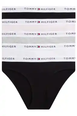 Wehkamp Tommy Hilfiger slip - zwart/multicolor (set van 5) aanbieding