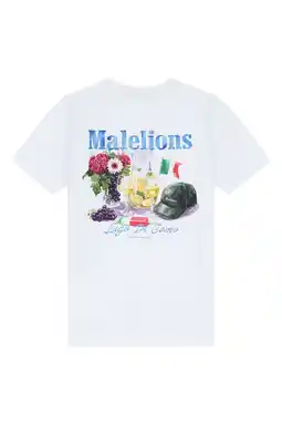 Wehkamp Malelions T-shirt met backprint wit aanbieding