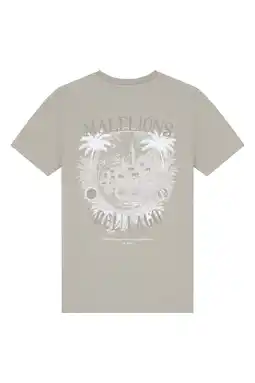 Wehkamp Malelions T-shirt met backprint groen aanbieding
