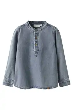 Wehkamp LIL' ATELIER MINI denim overhemd medium blue denim aanbieding