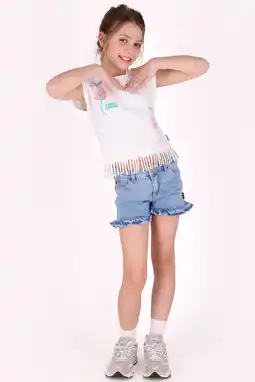 Wehkamp B.Nosy denim slim short light blue denim aanbieding