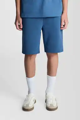 Wehkamp Lyle & Scott sweatshort donkerblauw aanbieding