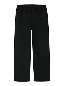 Wehkamp NAME IT KIDS wide leg casual broek zwart aanbieding