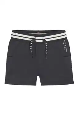 Wehkamp Dirkje regular sweatshort donkerblauw aanbieding