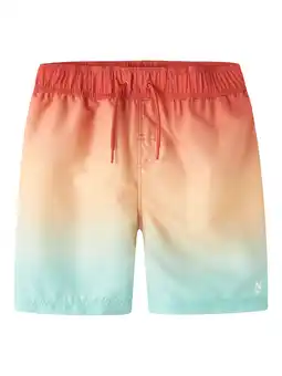 Wehkamp NAME IT KIDS zwemshort aquablauw/oranje/rood aanbieding