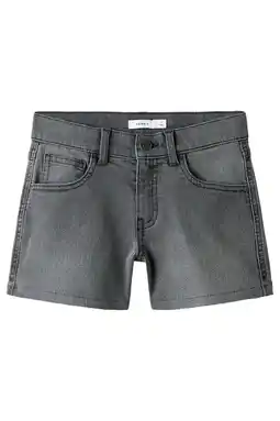 Wehkamp NAME IT KIDS wide leg short grey denim aanbieding