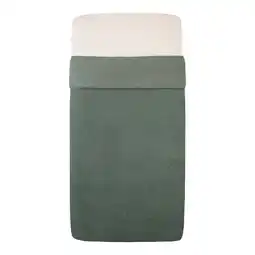 Wehkamp Witlof for kids Tuck-Inn all season ledikantdeken Forest Green velvet rib aanbieding