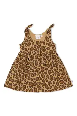 Wehkamp Feetje jurk Summer Woven bruin aanbieding