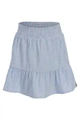 Wehkamp LOOXS little gestreepte korte rok lichtblauw aanbieding