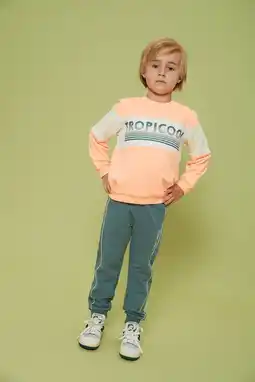 Wehkamp Sturdy sweater Lagoon Legends neon oranje aanbieding