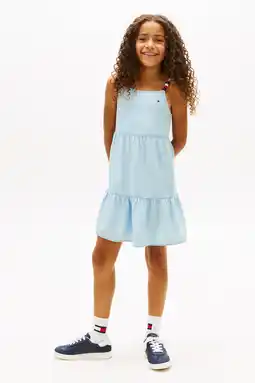 Wehkamp Tommy Hilfiger zomerjurk lichtblauw aanbieding
