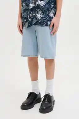 Wehkamp JACK & JONES JUNIOR denim short light blue denim aanbieding