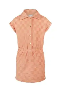 Wehkamp Koko Noko geruite korte jurk oranje aanbieding
