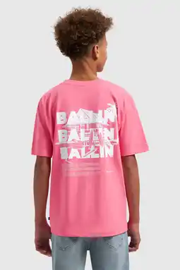 Wehkamp Ballin T-shirt met backprint roze aanbieding