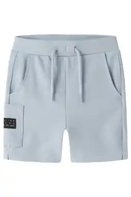 Wehkamp NAME IT MINI regular sweatshort lichtblauw aanbieding