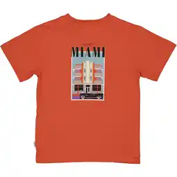 Wehkamp QPI T-shirt met backprint oranje aanbieding