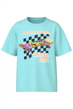 Wehkamp NAME IT KIDS T-shirt aquablauw aanbieding
