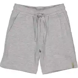 Wehkamp LEVV Little regularwaist sweatshort lichtgrijs aanbieding