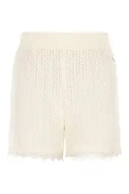 Wehkamp NoBell’ regularwaist casual short ecru crochet aanbieding