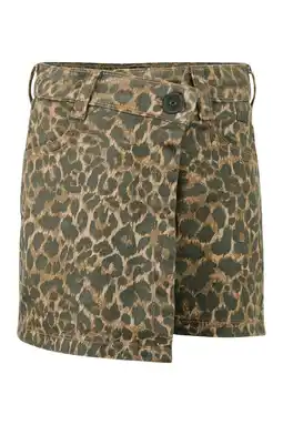 Wehkamp No Way Monday skort met panterprint bruin aanbieding