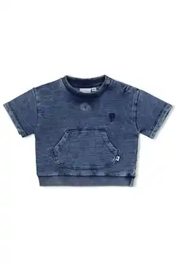 Wehkamp Feetje T-shirt Safari Savage medium blue denim aanbieding