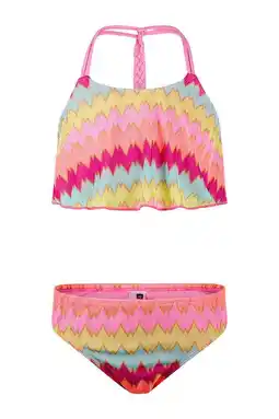 Wehkamp No Way Monday crop bikini roze/oranje/blauw aanbieding