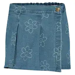 Wehkamp Jubel denim skort Rolling into Spring light blue denim aanbieding
