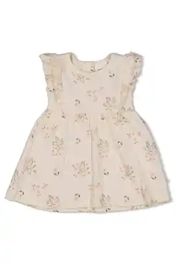 Wehkamp Feetje jurk Let Your Dreams Blossom ecru/roze aanbieding