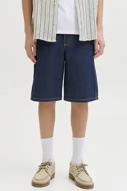 Wehkamp JACK & JONES JUNIOR baggy highwaist short medium blue denim aanbieding