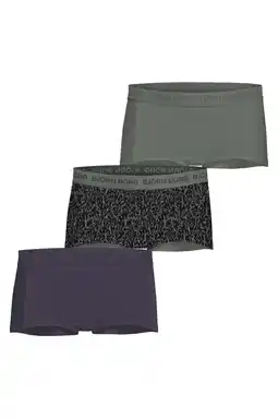 Wehkamp Björn Borg short - groen / antraciet (set van 3) aanbieding