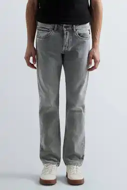 Wehkamp REPLAY GROVER straight leg jeans - lichtgrijs aanbieding