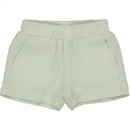 Wehkamp QPI Newborn regularwaist casual short lichtgroen met textuur aanbieding