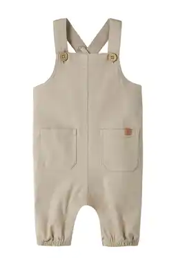 Wehkamp LIL' ATELIER BABY regular tuinbroek beige aanbieding