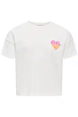 Wehkamp KIDS ONLY GIRL T-shirt wit aanbieding