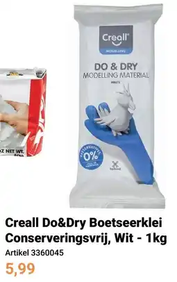 Lobbes Creall Do&Dry Boetseerklei aanbieding