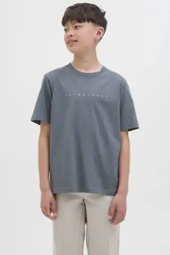 Wehkamp JACK & JONES JUNIOR T-shirt grijsblauw aanbieding