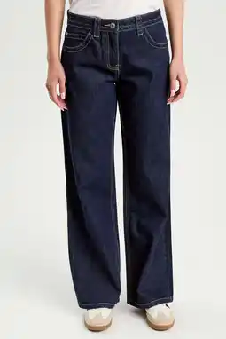 Wehkamp Cache Cache wide leg jeans donkerblauw aanbieding